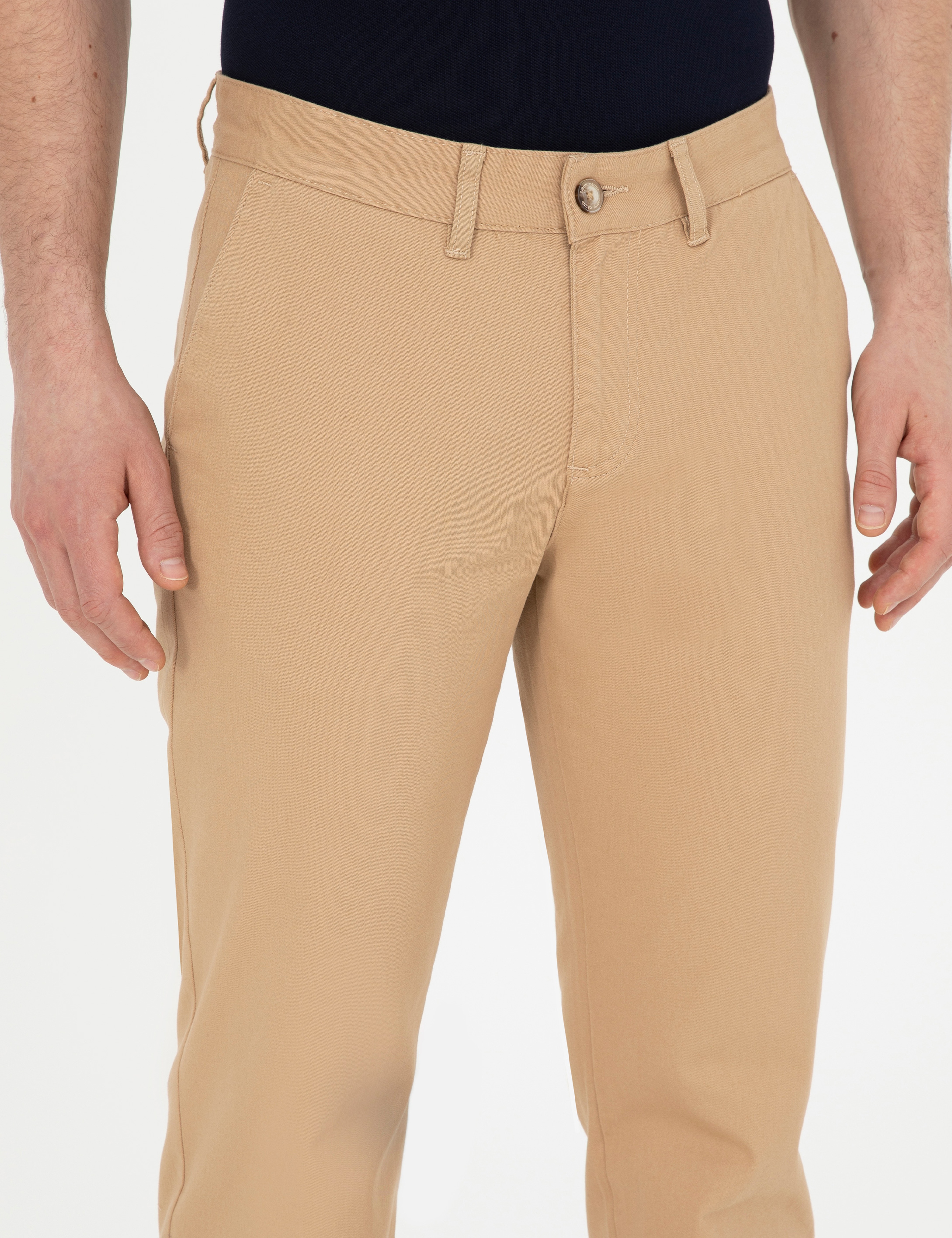Camel Regular Fit Kanvas Pantolon - Image 5