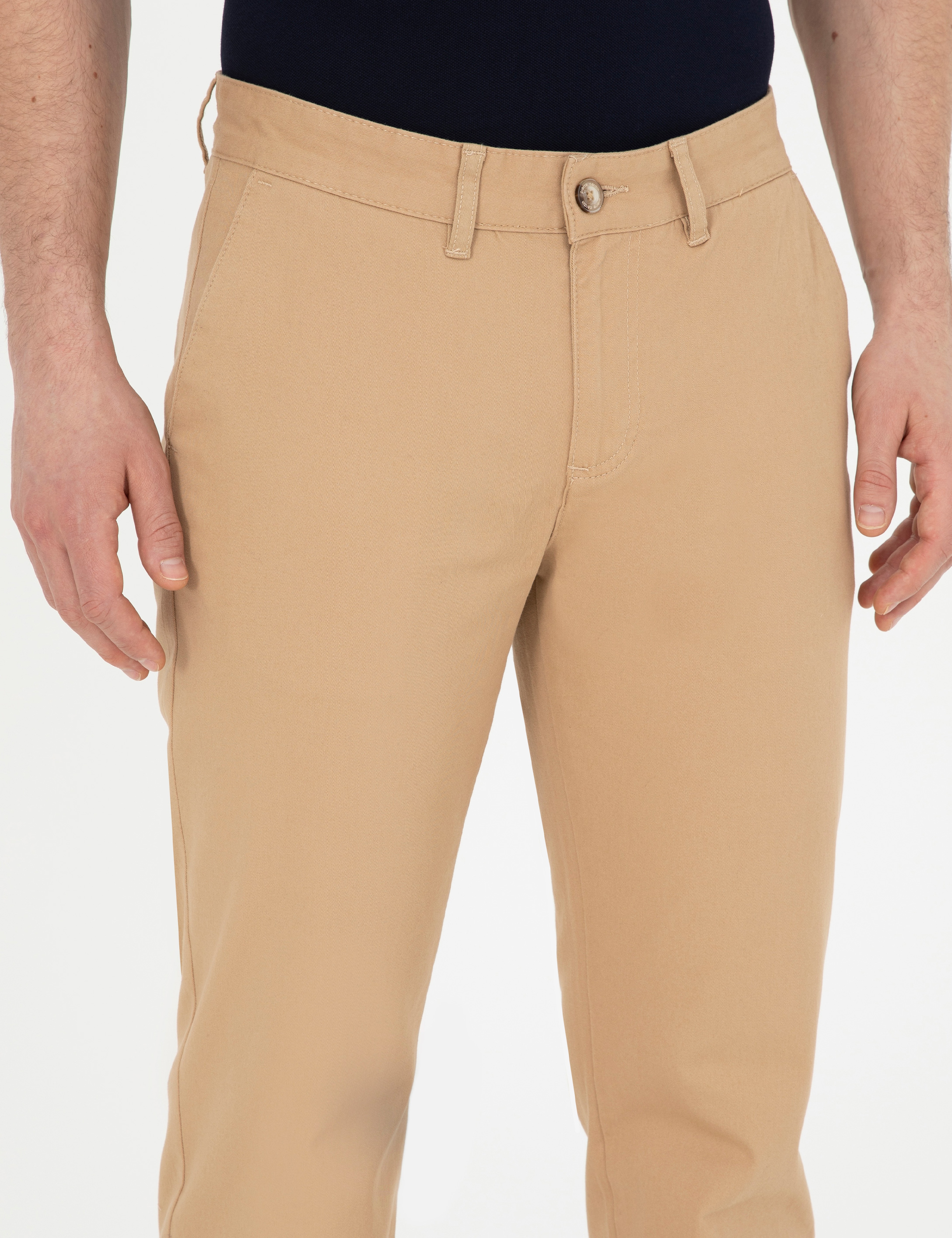 Camel Regular Fit Kanvas Pantolon