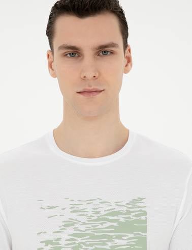 Beyaz Slim Fit Tişört