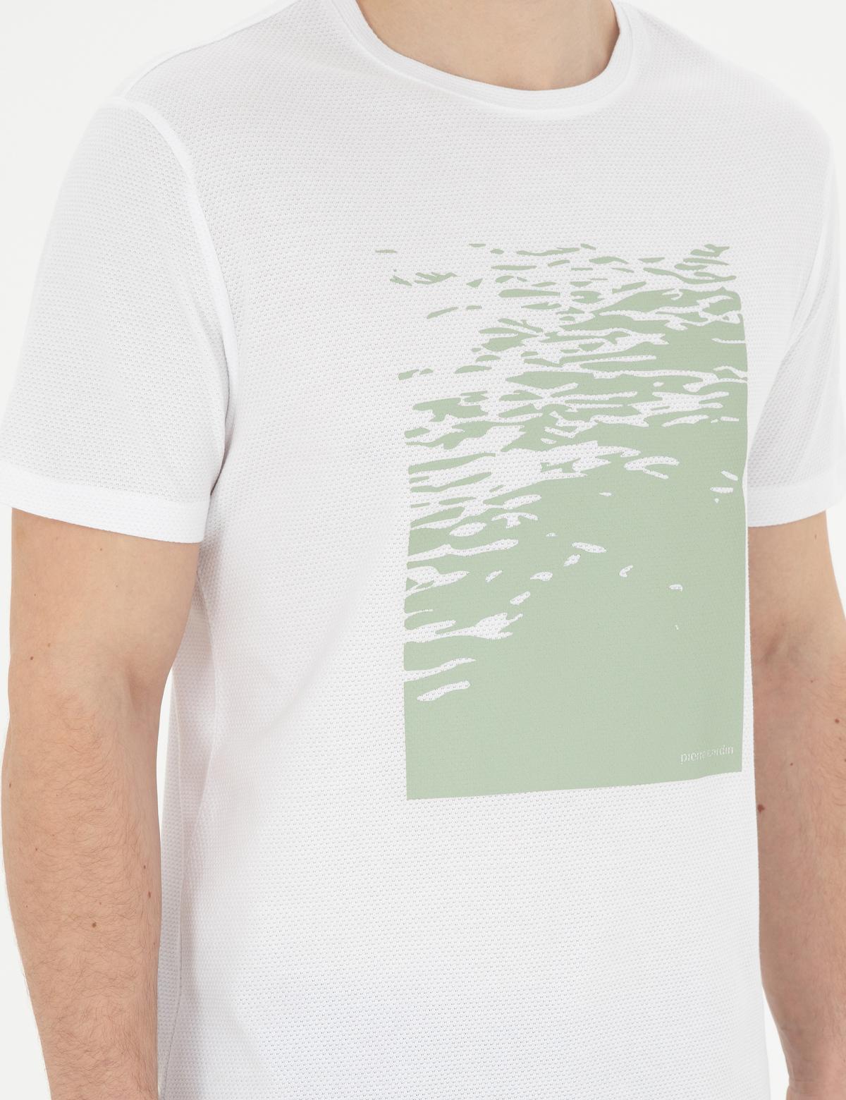 Beyaz Slim Fit Tişört - 50280946047