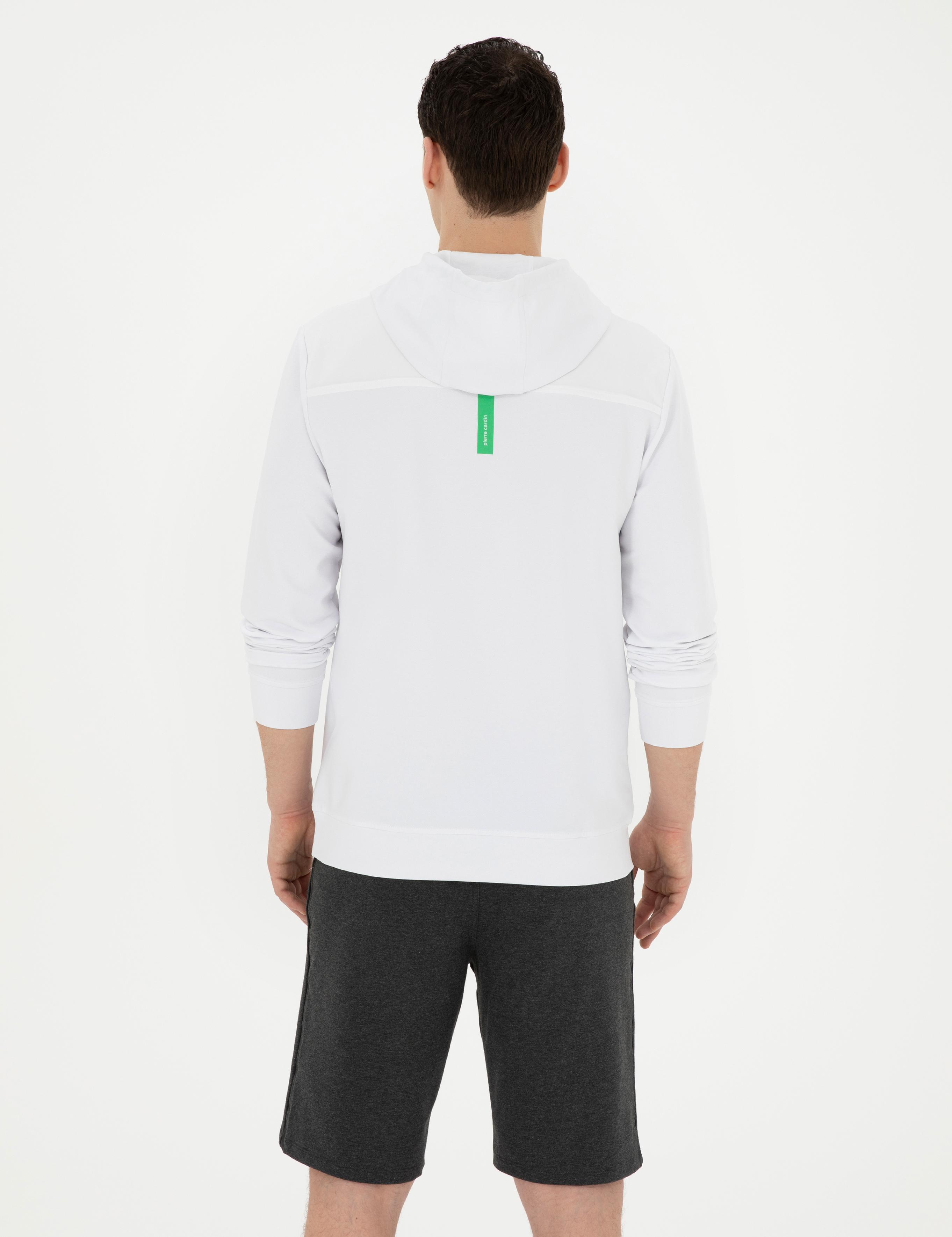 Beyaz Regular Fit Sweatshirt