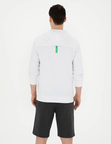 Beyaz Regular Fit Sweatshirt