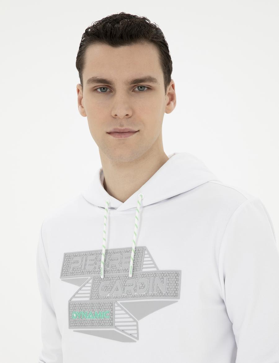 Beyaz Regular Fit Sweatshirt