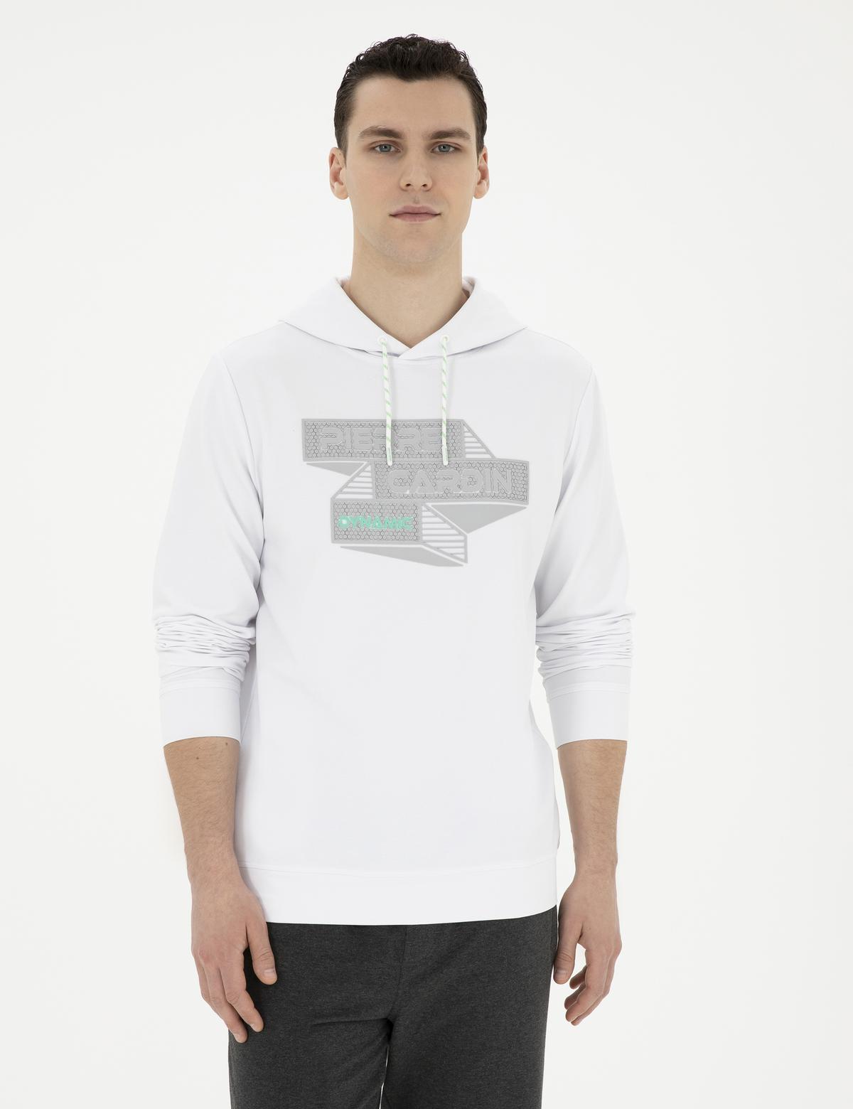 Beyaz Regular Fit Sweatshirt