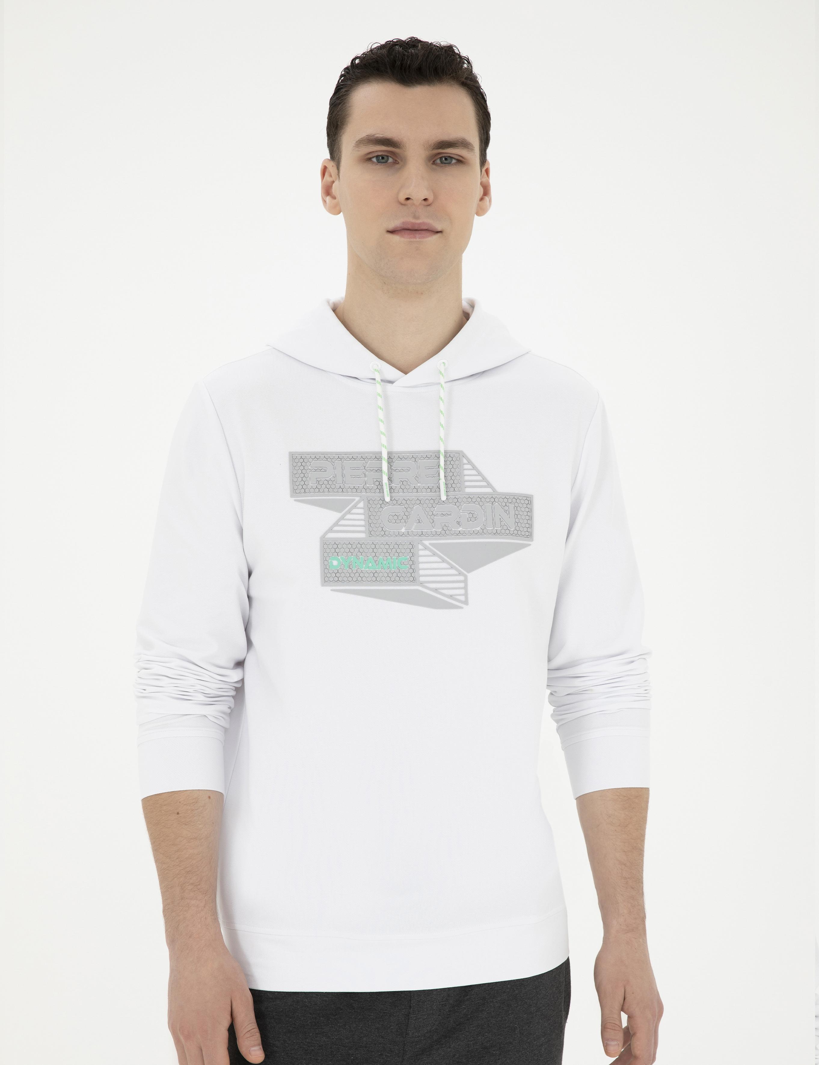 Beyaz Regular Fit Sweatshirt
