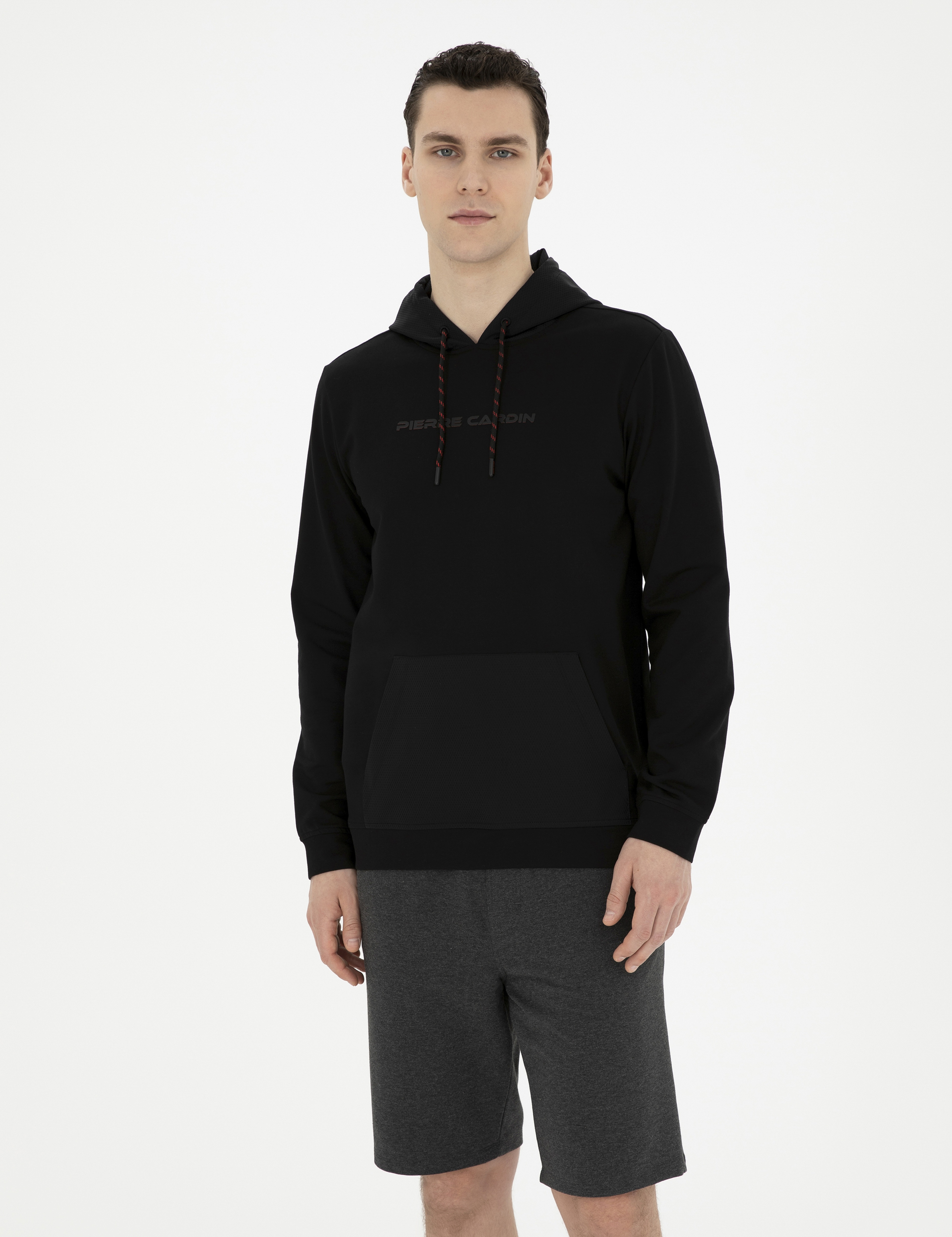 Siyah Regular Fit Sweatshirt - Image 1