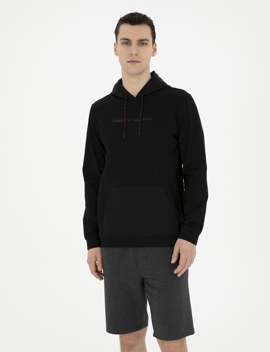Siyah Regular Fit Sweatshirt