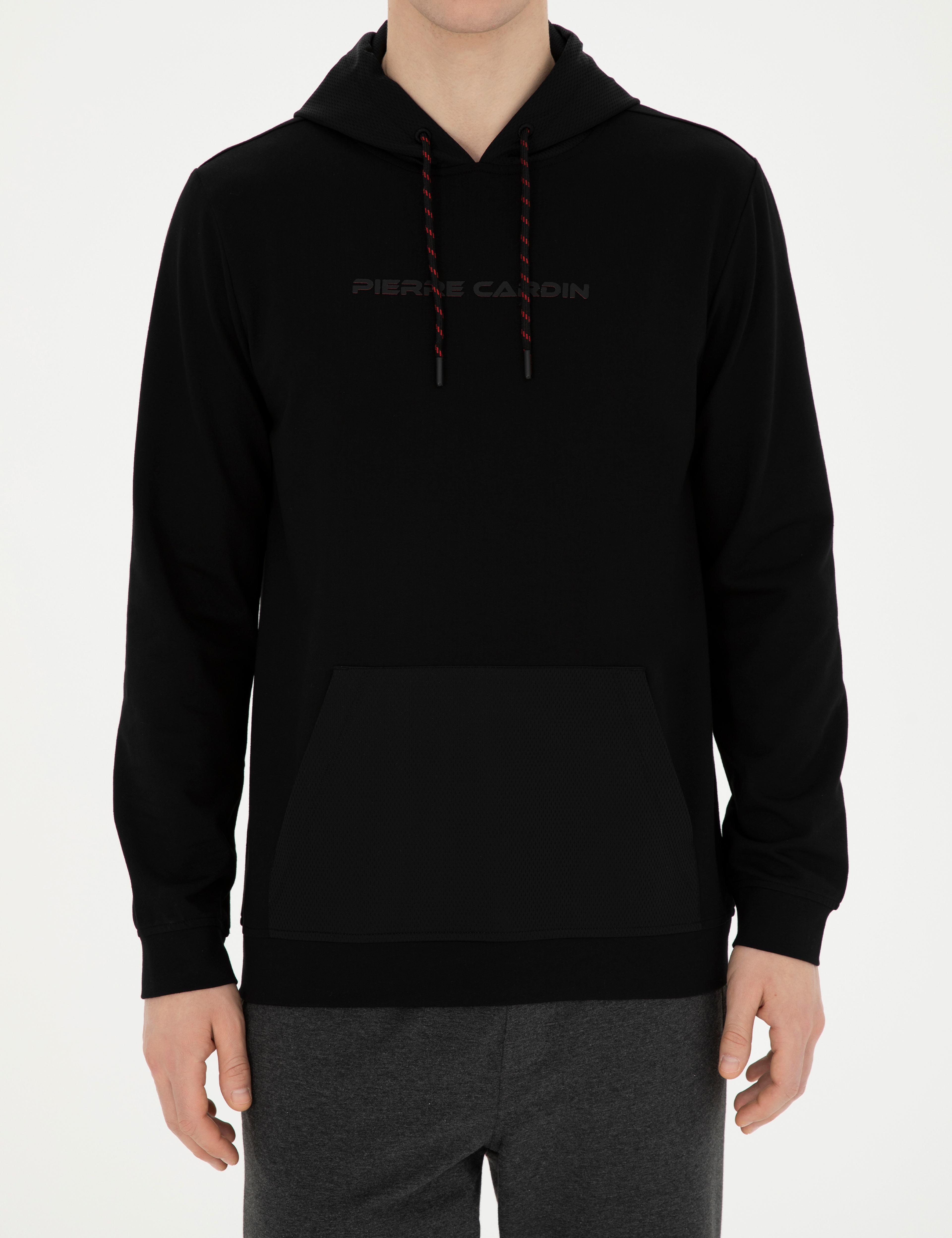 Siyah Regular Fit Sweatshirt - Image 6