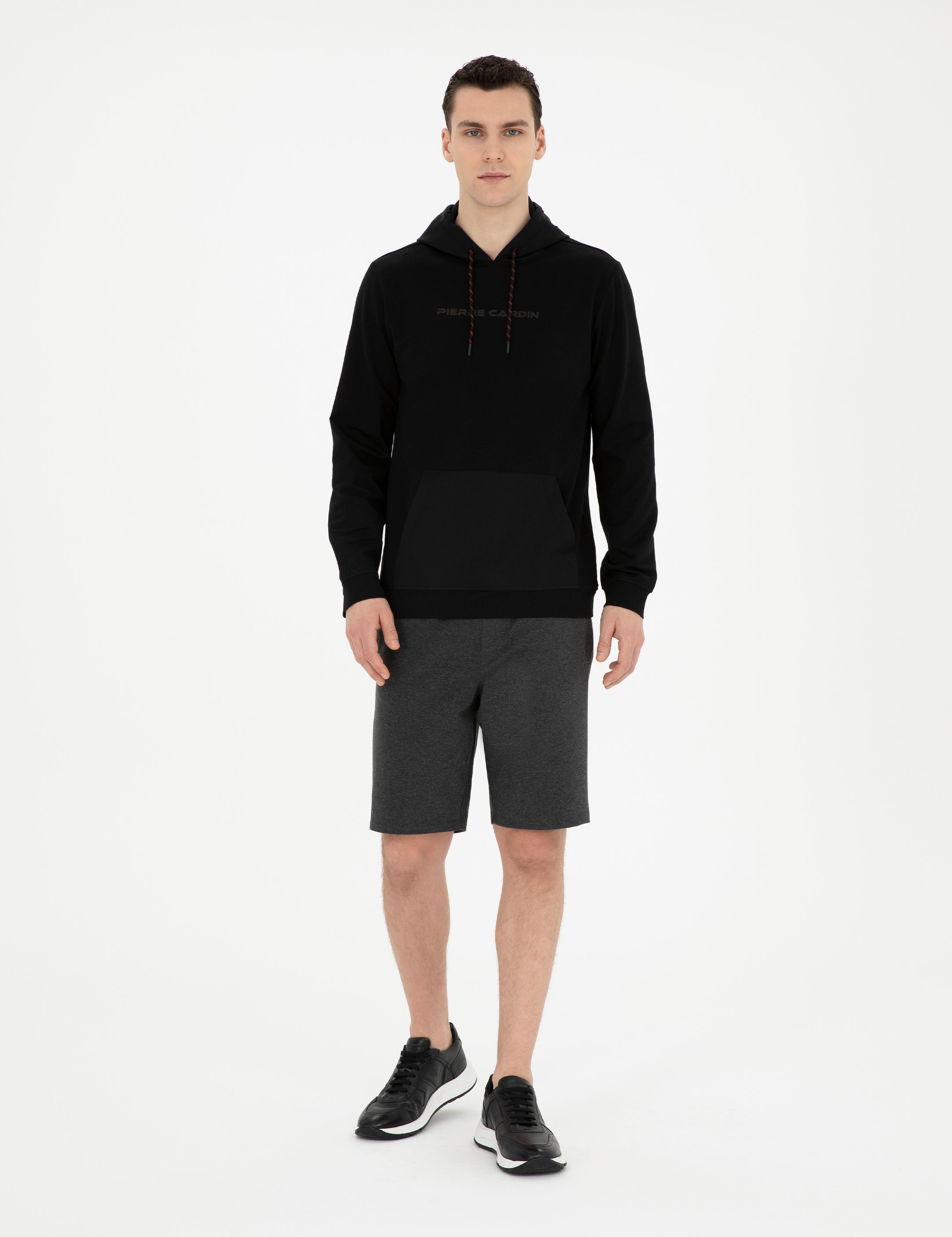 Siyah Regular Fit Sweatshirt