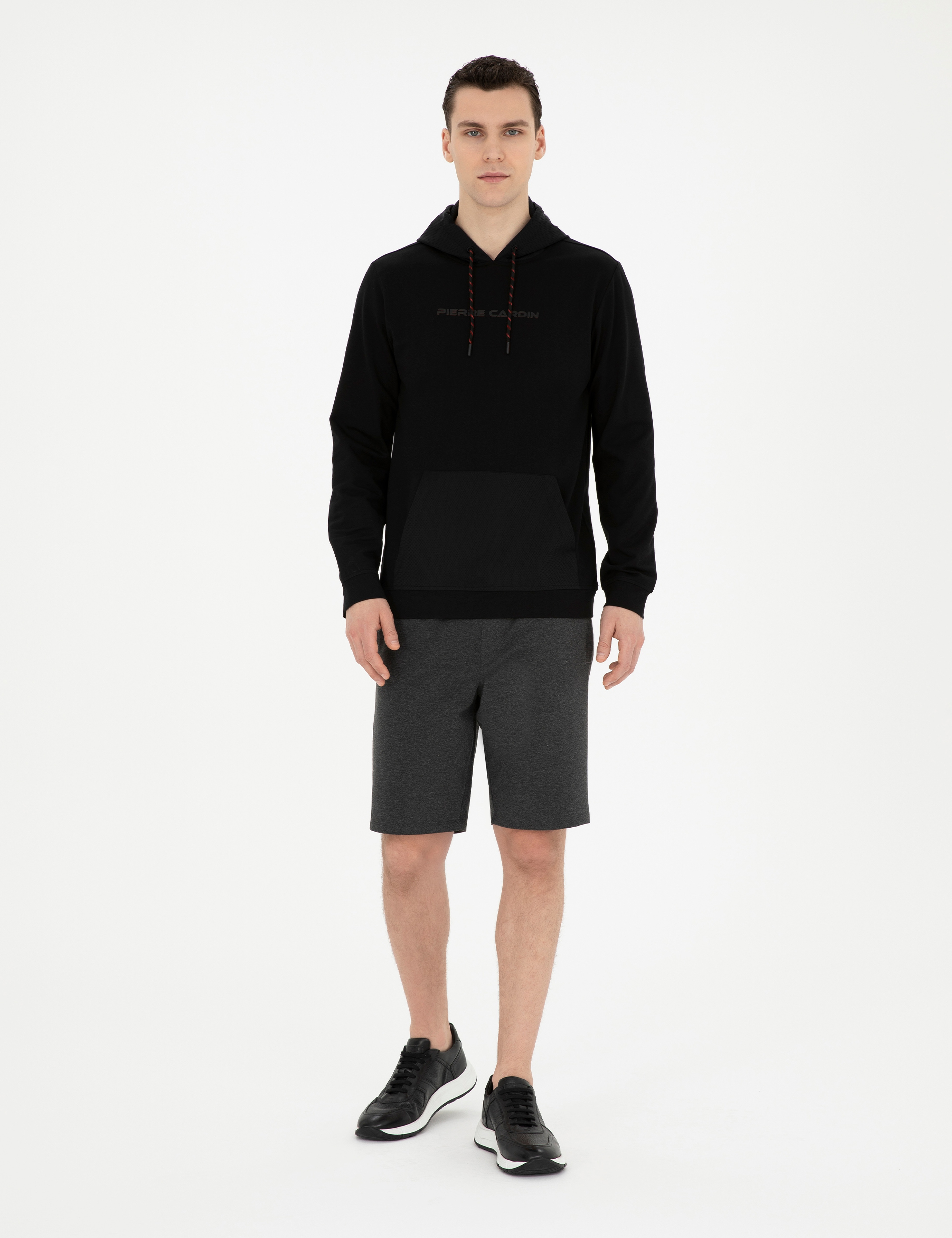 Siyah Regular Fit Sweatshirt - Image 4
