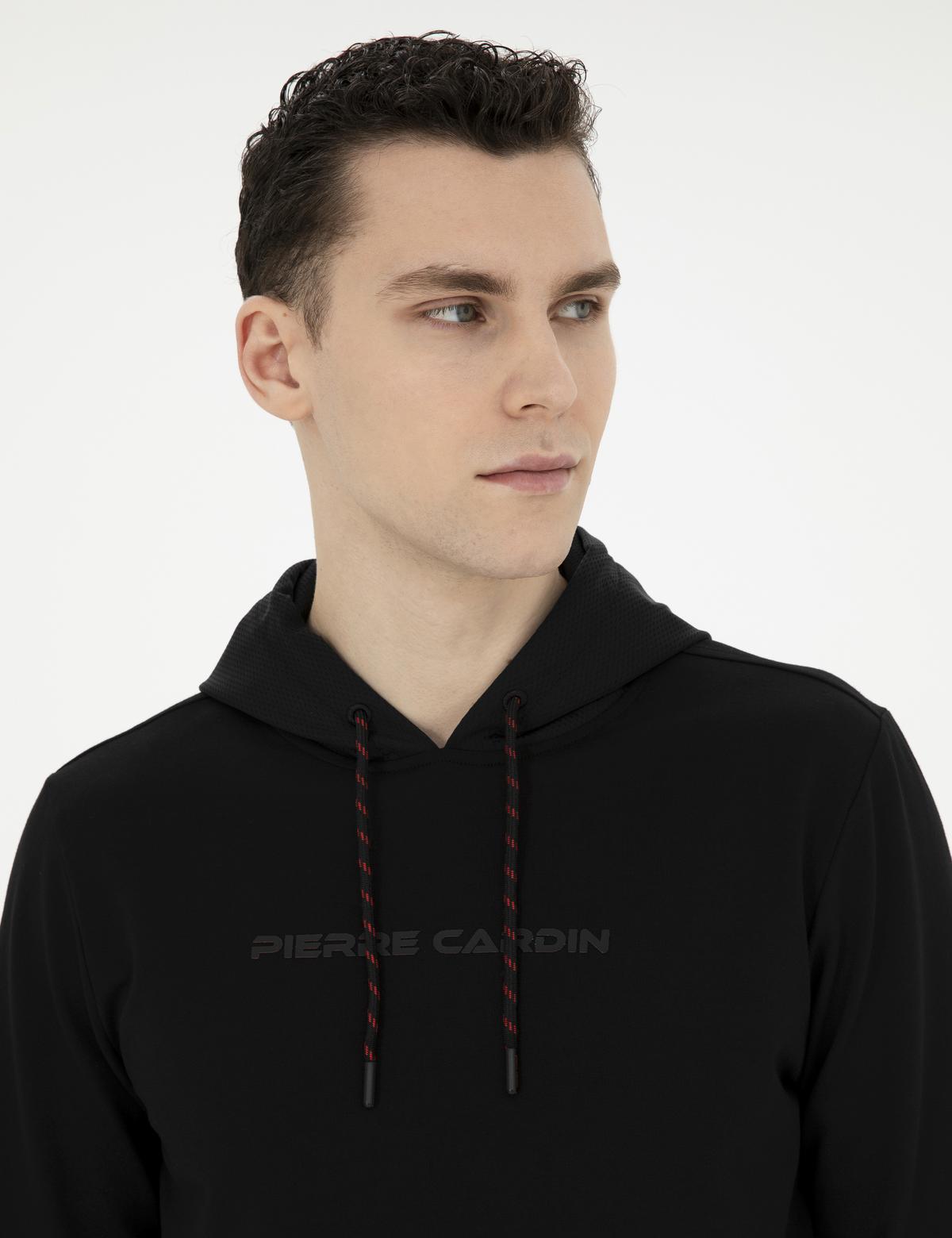Siyah Regular Fit Sweatshirt - 50282047023