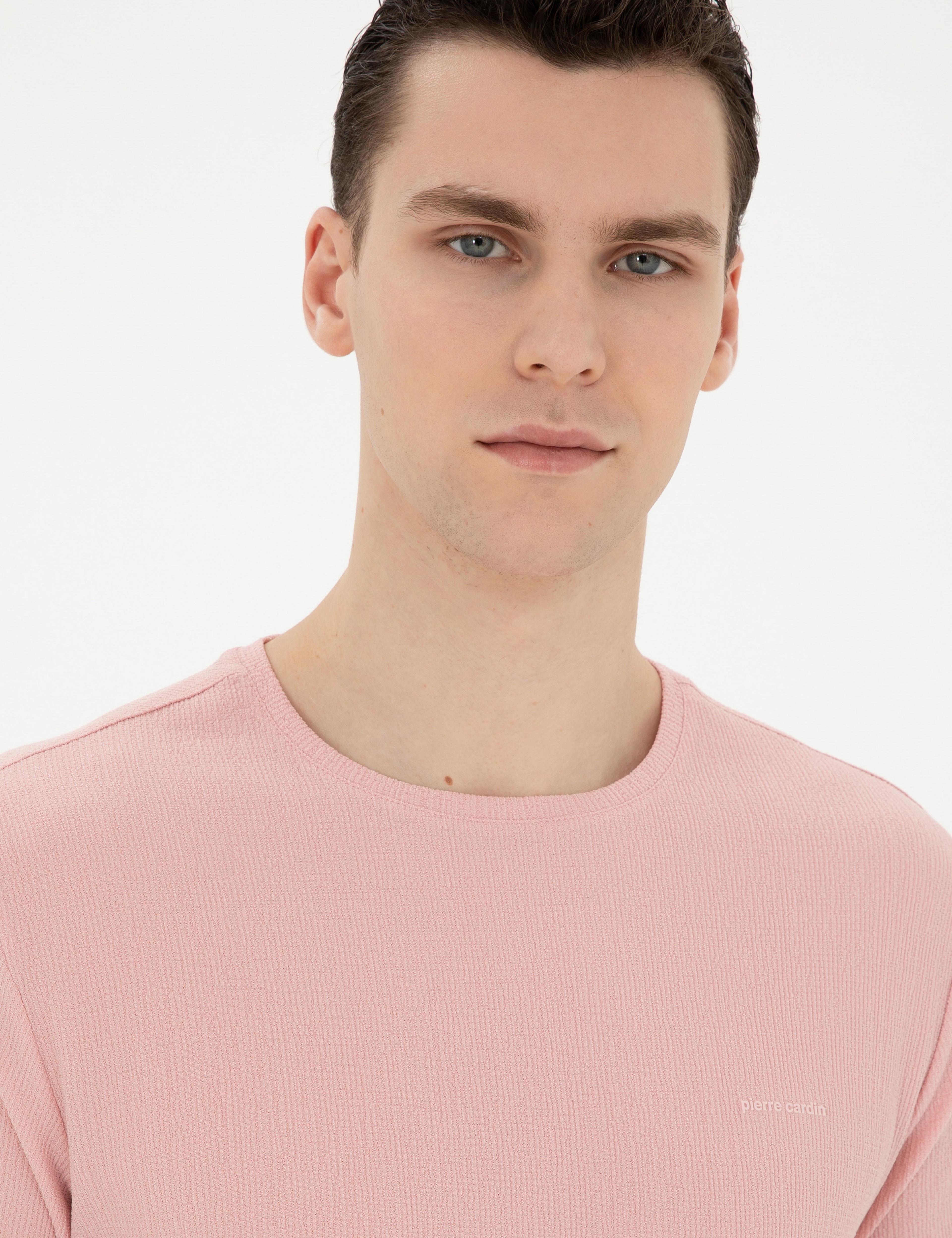 Pembe Slim Fit Tişört