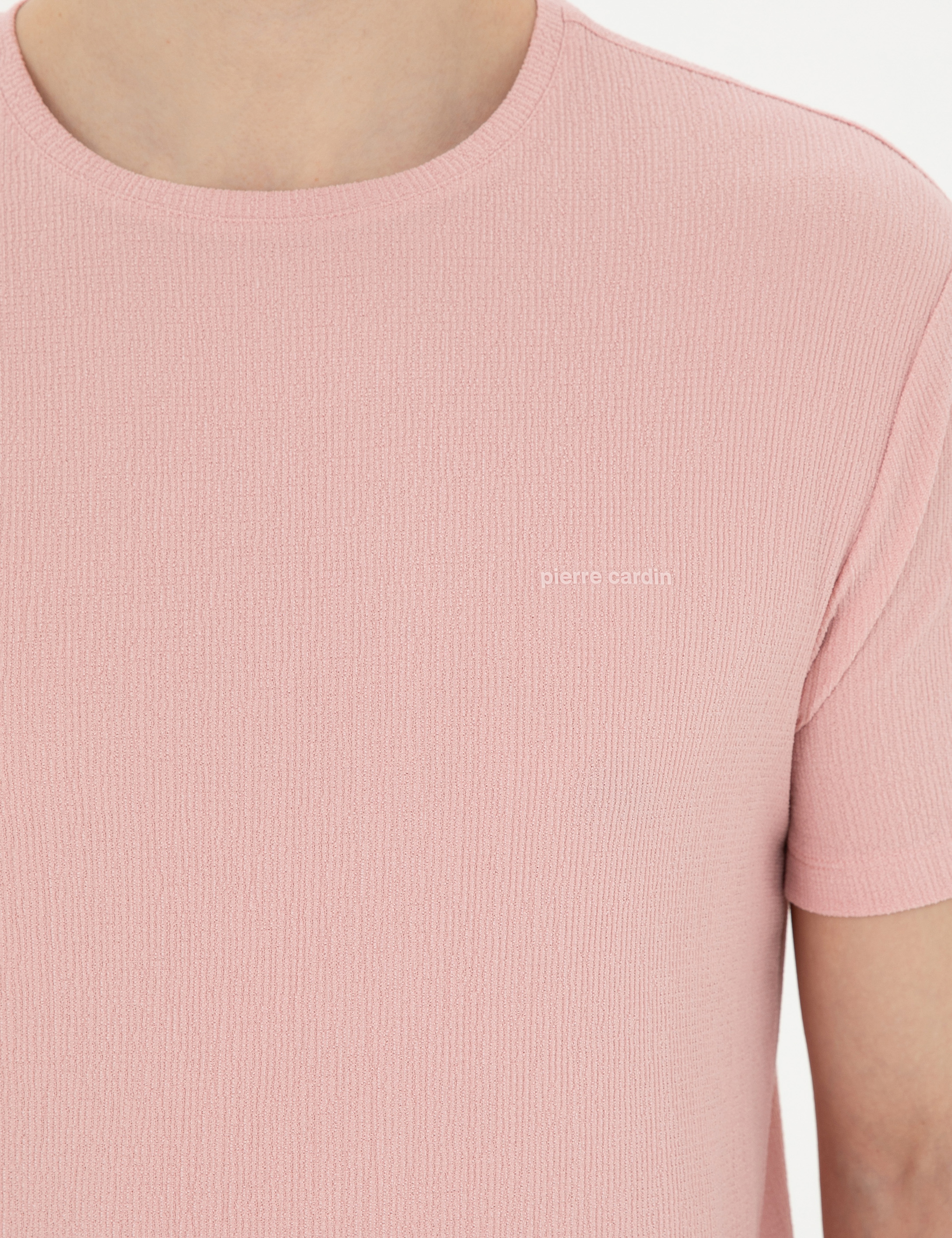 Pembe Slim Fit Tişört - Image 7