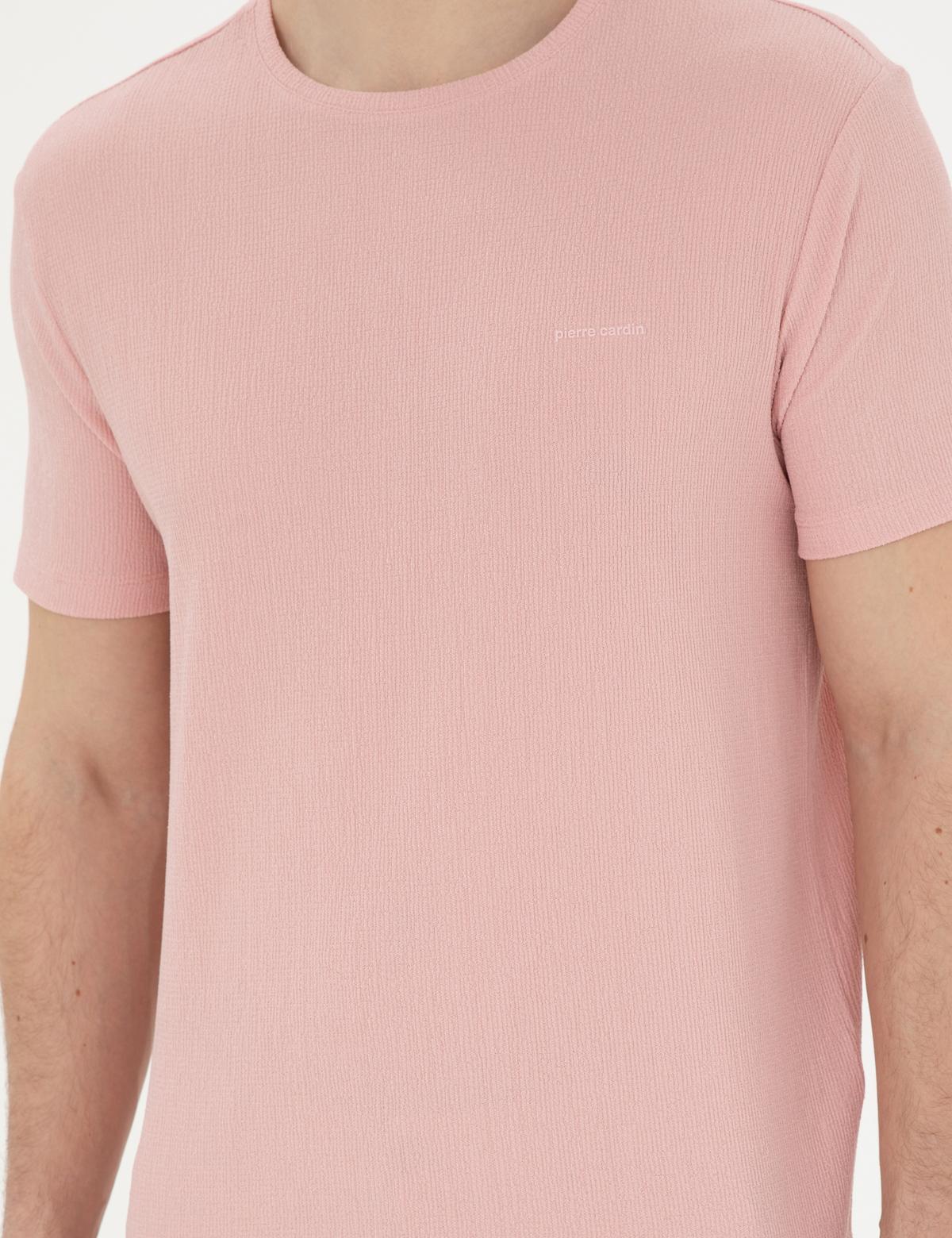 Pembe Slim Fit Tişört - 50288914052
