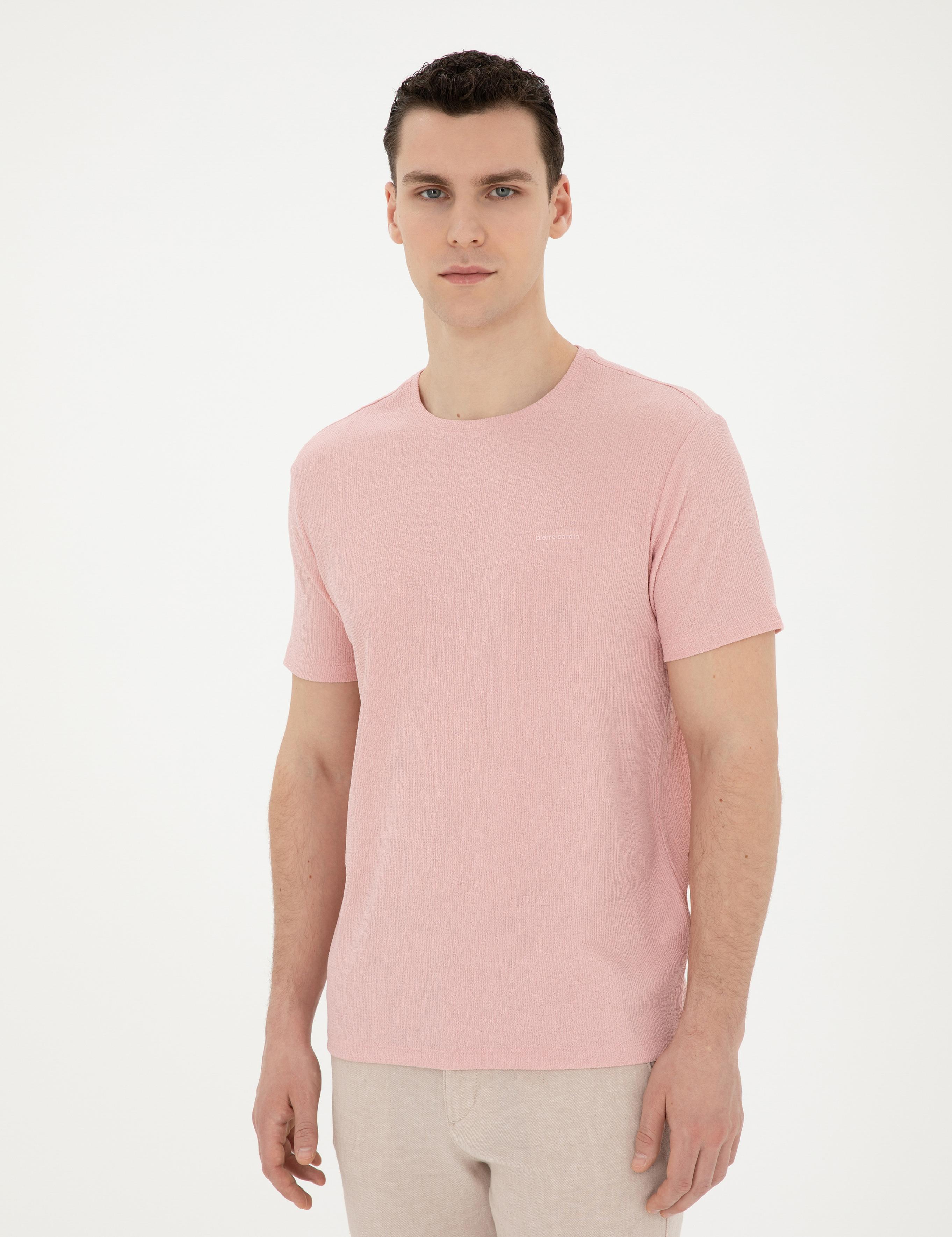 Pembe Slim Fit Tişört