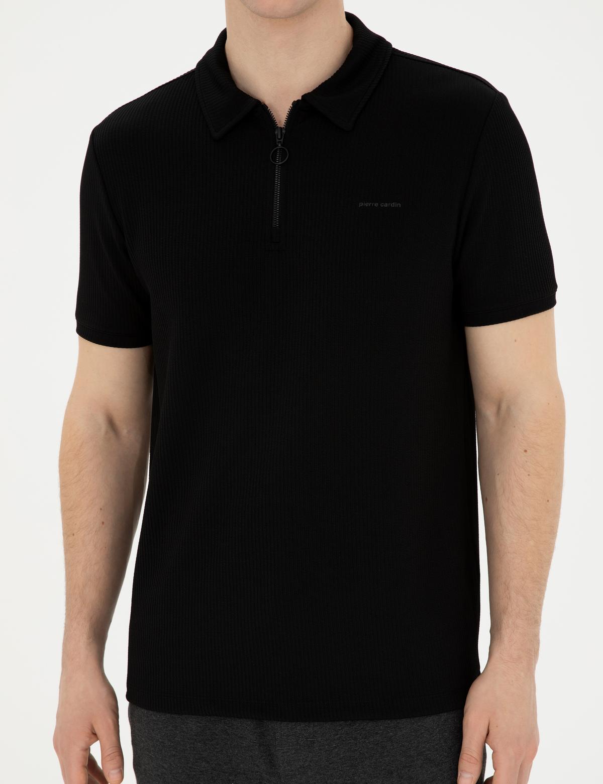 Siyah Regular Fit Tişört - 50282049024