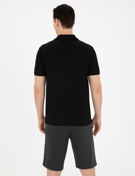 Siyah Regular Fit Tişört - 50282049024