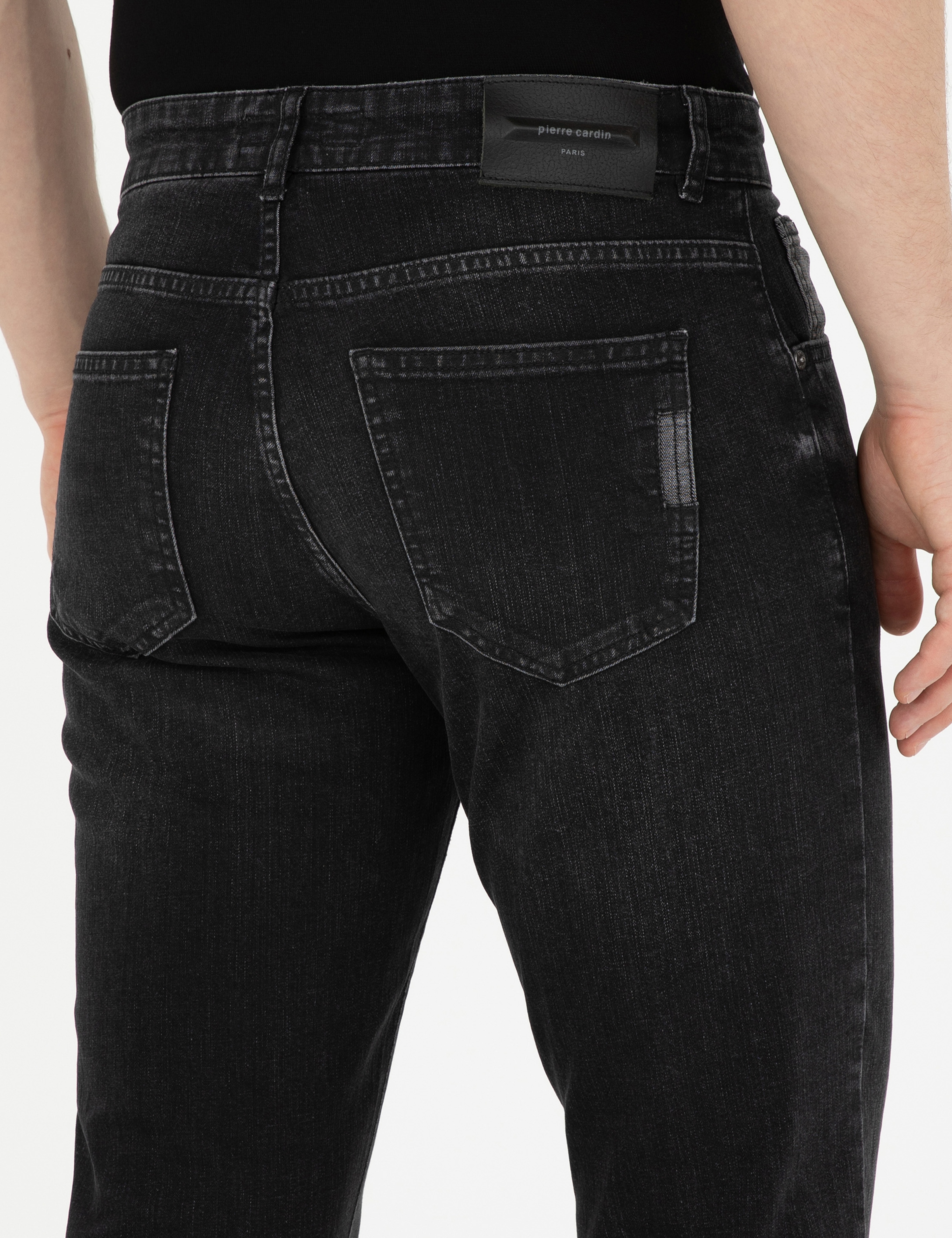 Antrasit Slim Fit Jean Pantolon - Image 7