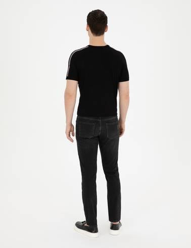 Antrasit Slim Fit Jean Pantolon