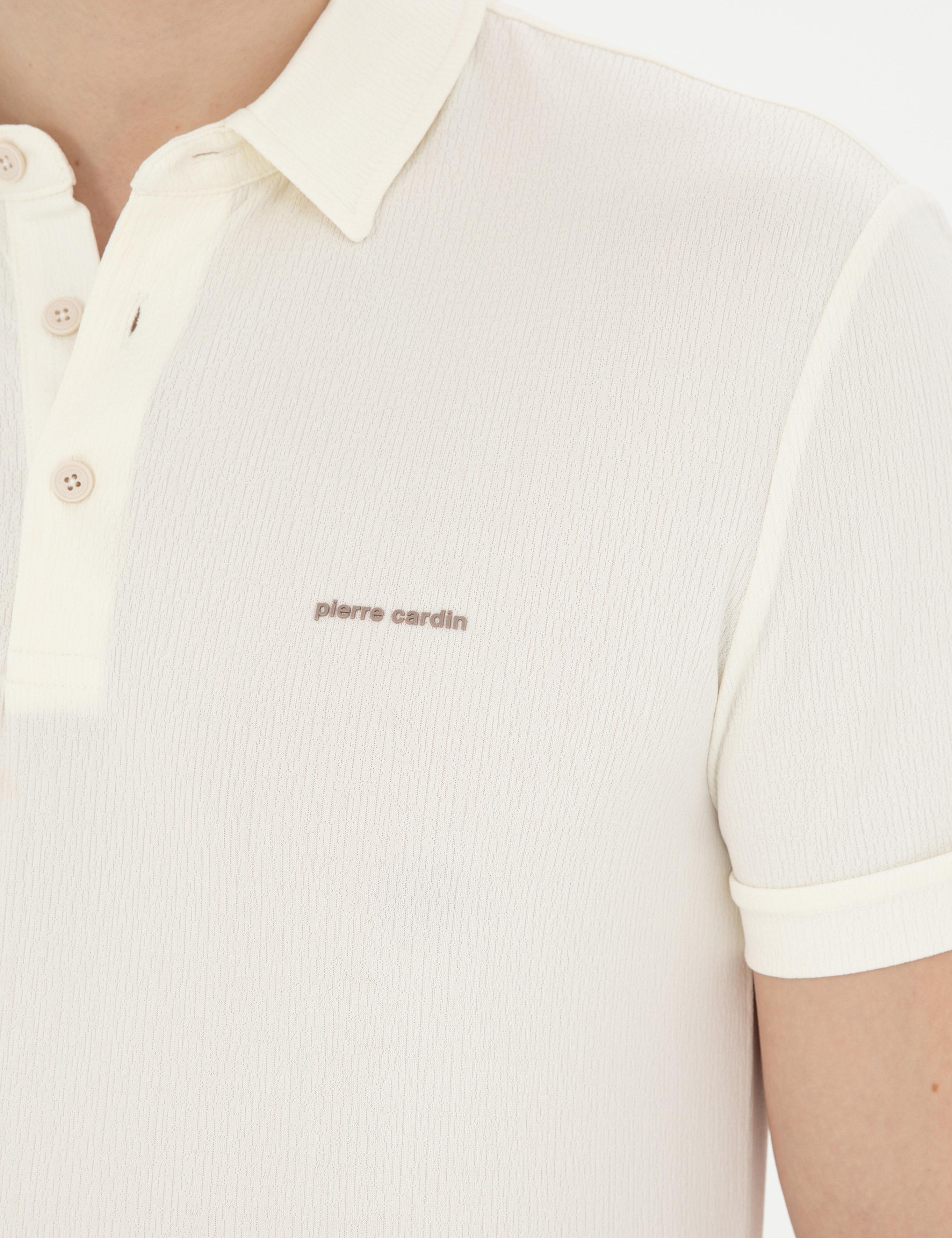 Ekru Slim Fit Tişört