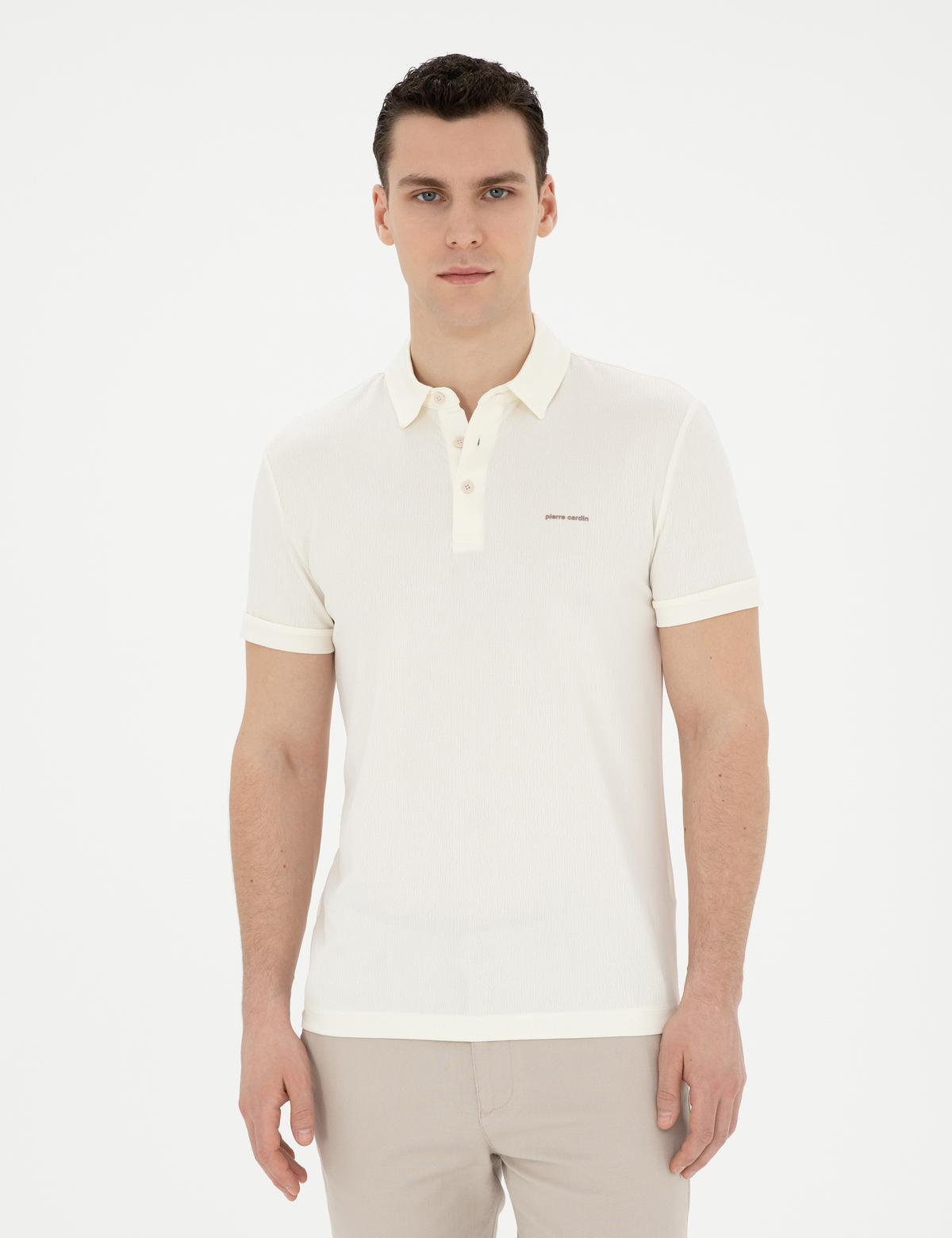 Ekru Slim Fit Tişört