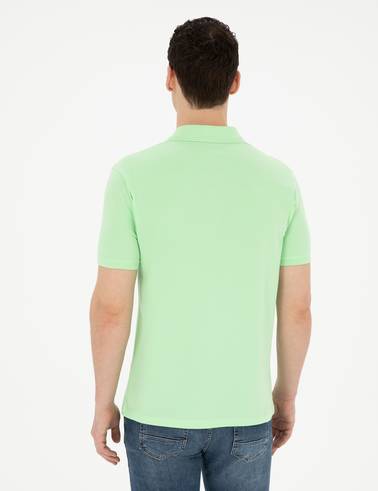 Fıstık Yeşili Slim Fit Basic Tişört