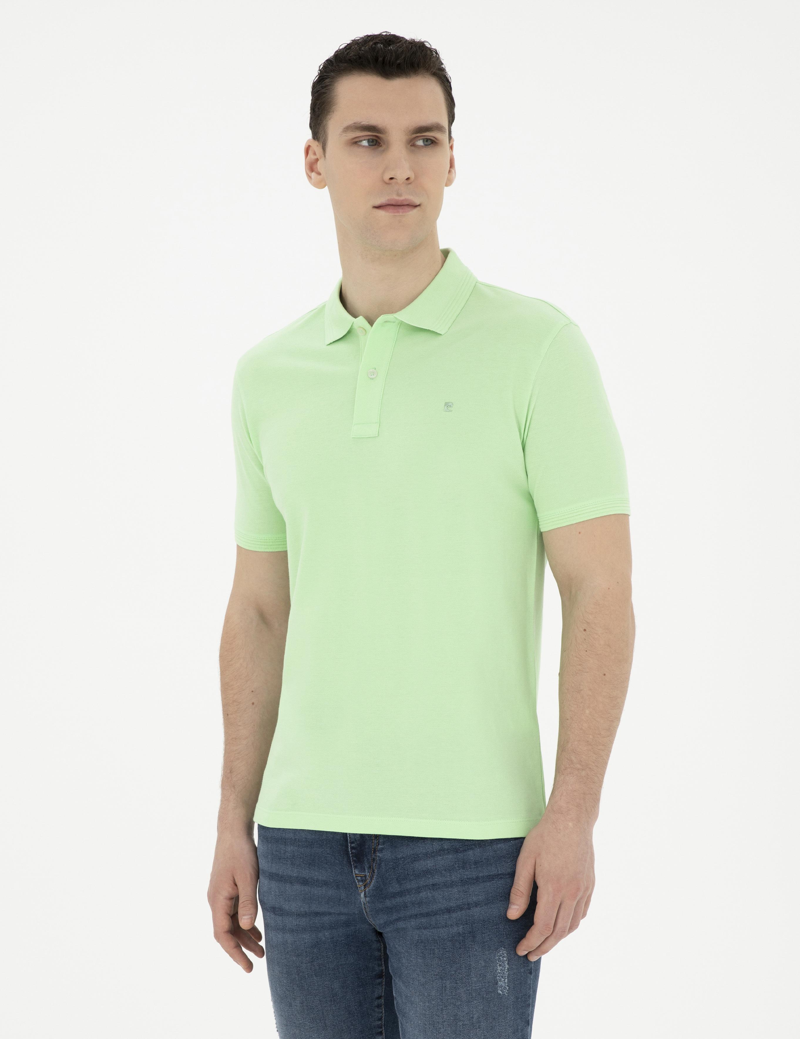 Fıstık Yeşili Slim Fit Basic Tişört