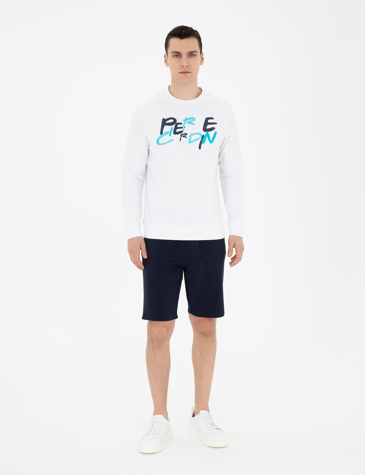 Beyaz Regular Fit Sweatshirt - 50285538016