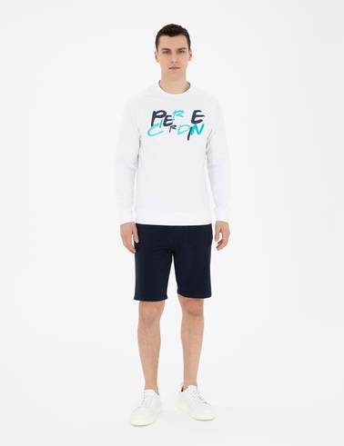 Beyaz Regular Fit Sweatshirt
