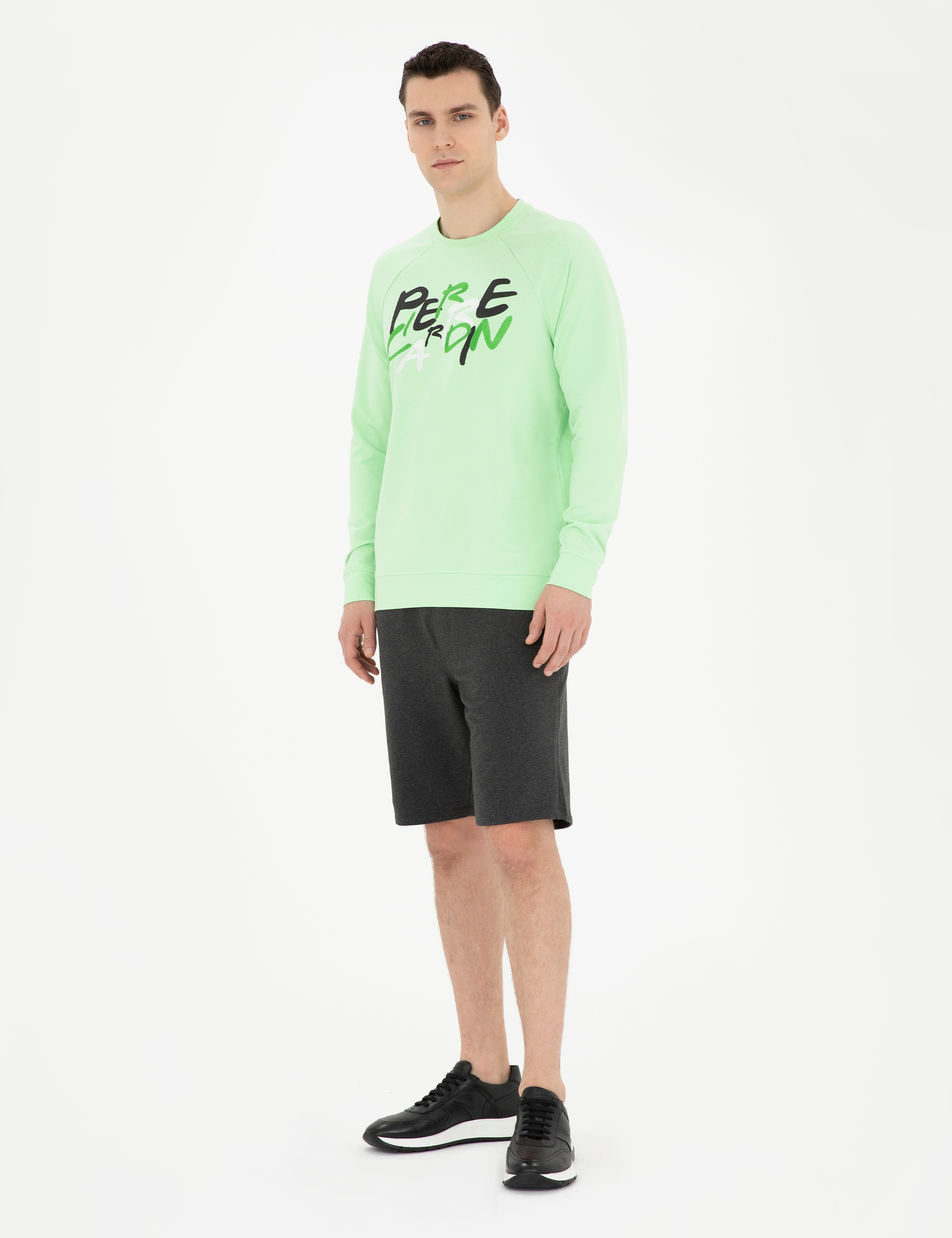 Fıstık Yeşili Regular Fit Sweatshirt - Image 4