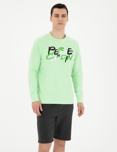 Fıstık Yeşili Regular Fit Sweatshirt