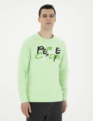 Fıstık Yeşili Regular Fit Sweatshirt