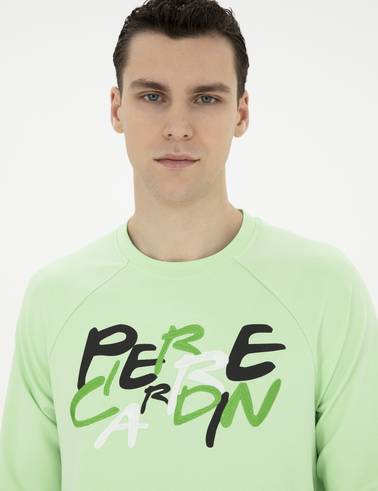 Fıstık Yeşili Regular Fit Sweatshirt