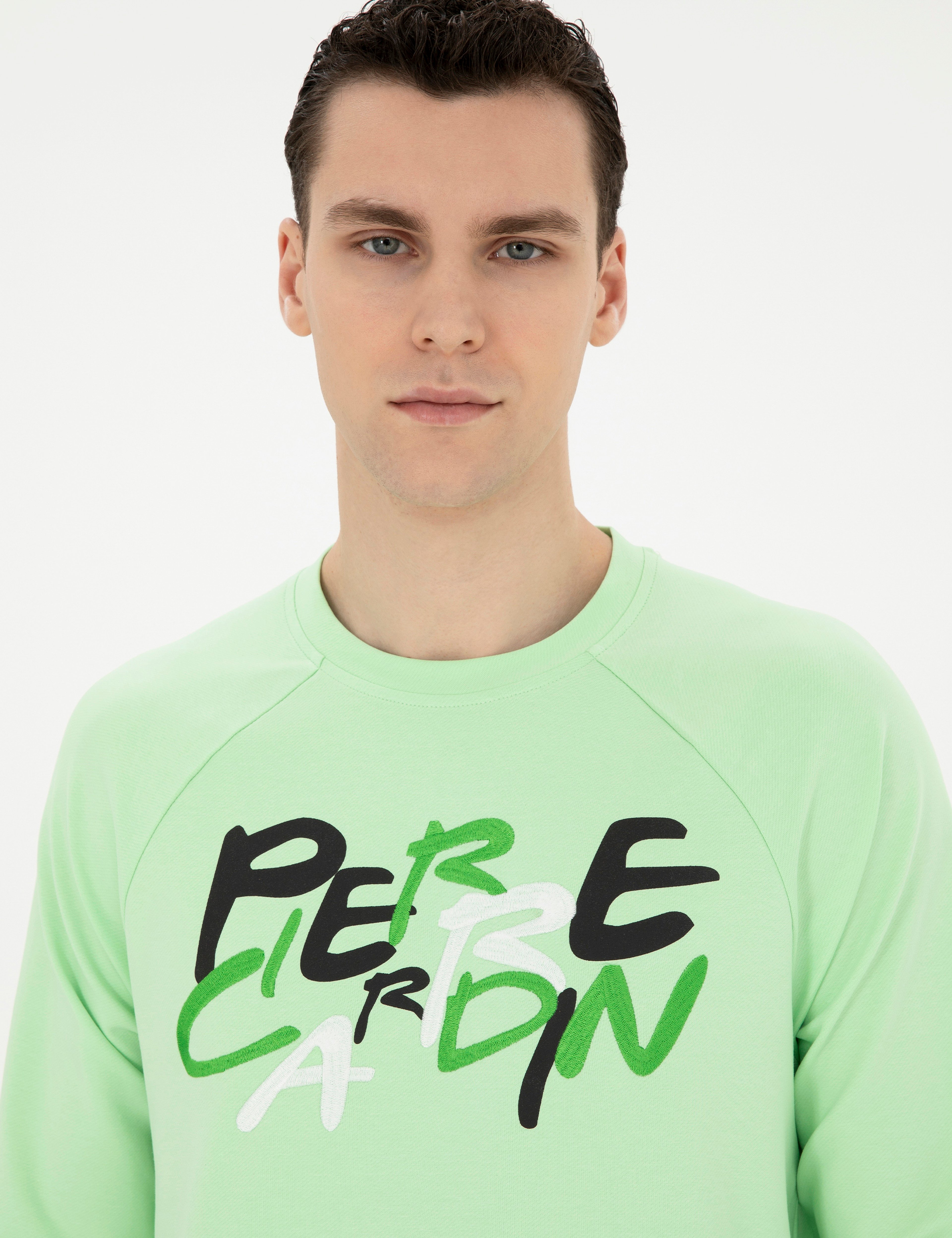 Fıstık Yeşili Regular Fit Sweatshirt - Image 2