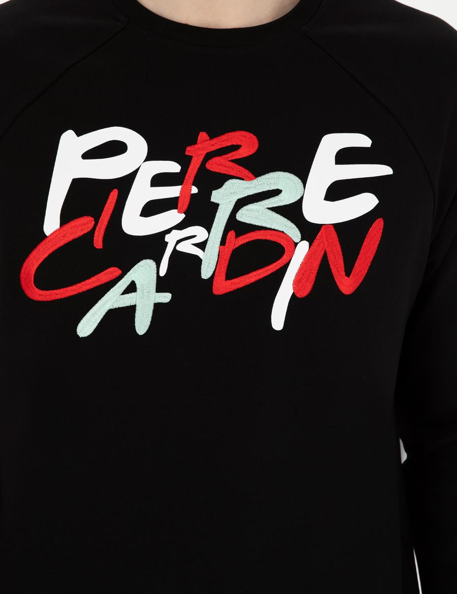 Siyah Regular Fit Sweatshirt