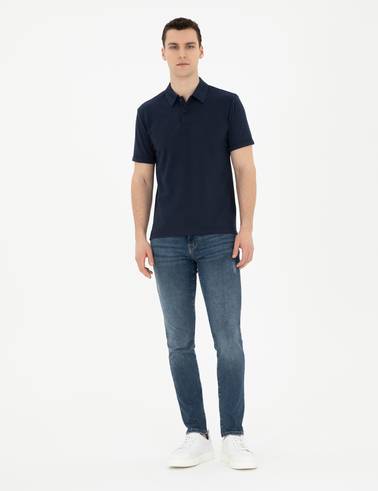 Lacivert Slim Fit Tişört