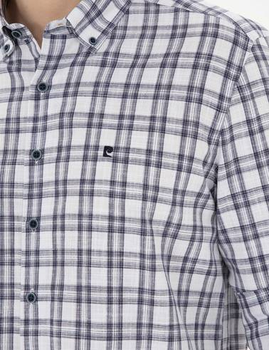 Lacivert Regular Fit Uzun Kollu Gömlek