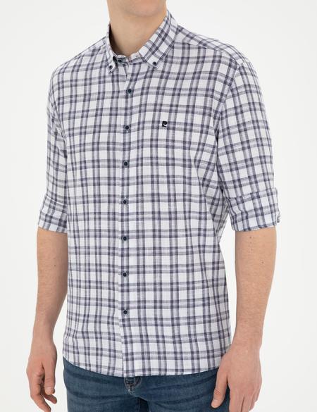 Lacivert Regular Fit Uzun Kollu Gömlek - 50284266016