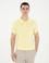 Sarı Slim Fit Düğmeli Polo Yaka Triko Tişört