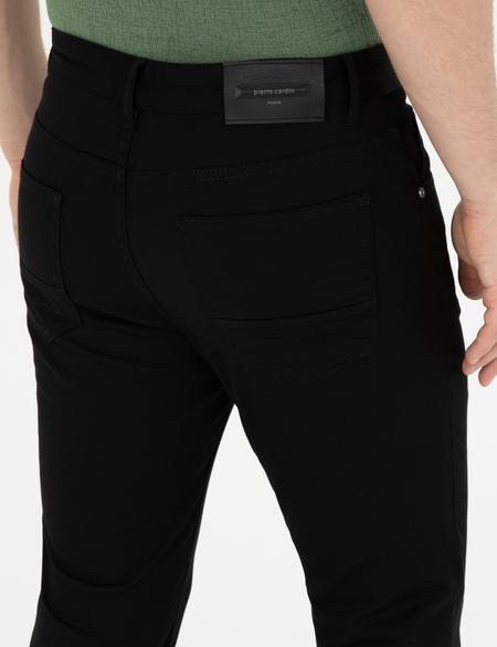 Siyah Slim Fit Kanvas Pantolon - 50289196137