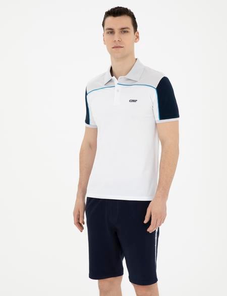 Beyaz Slim Fit Tişört - 50284174013