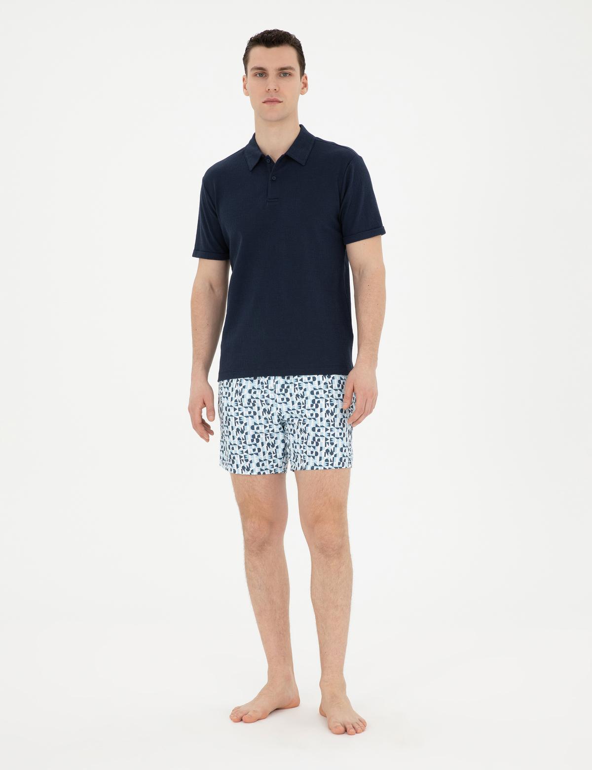 Lacivert Deniz Şortu