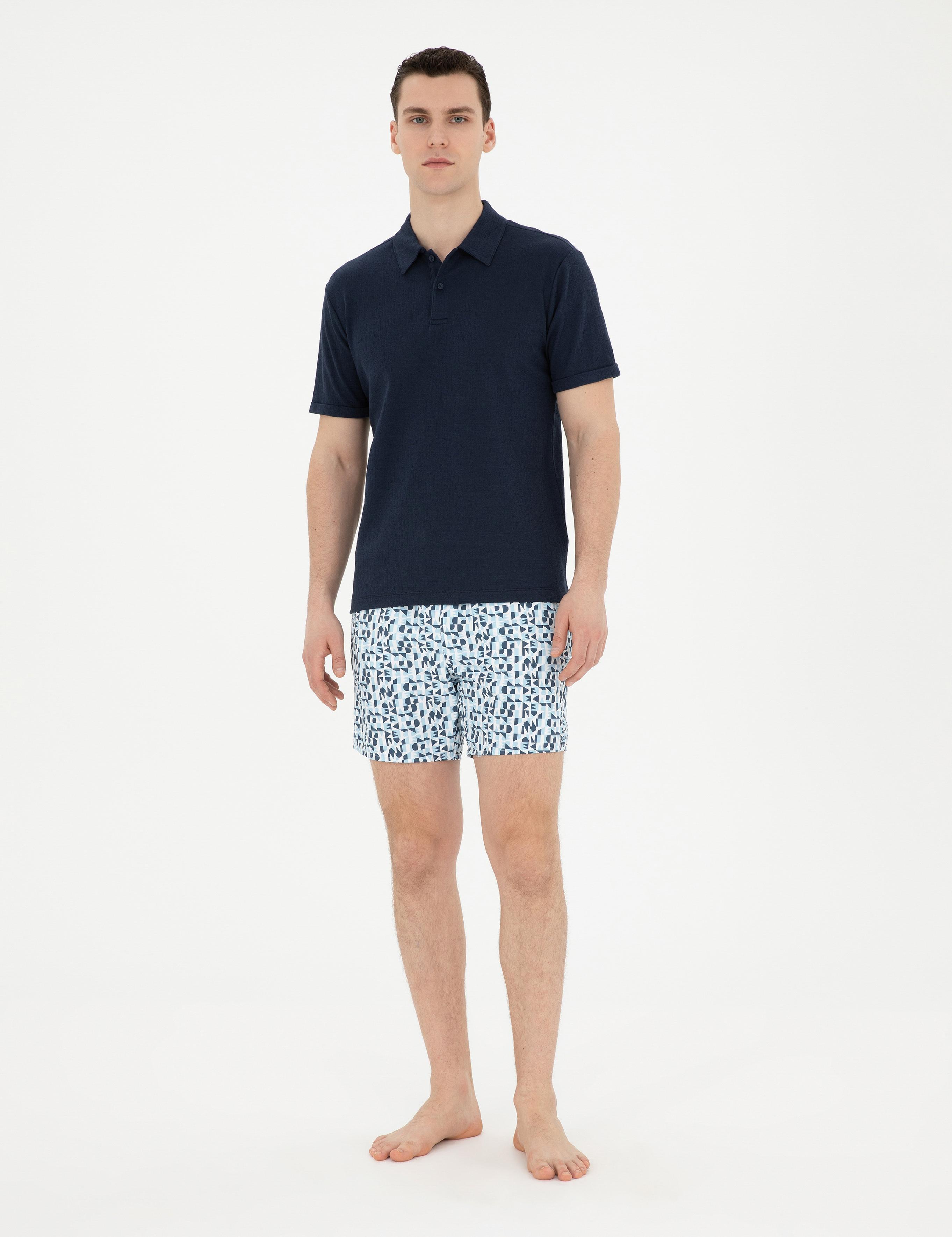 Lacivert Deniz Şortu