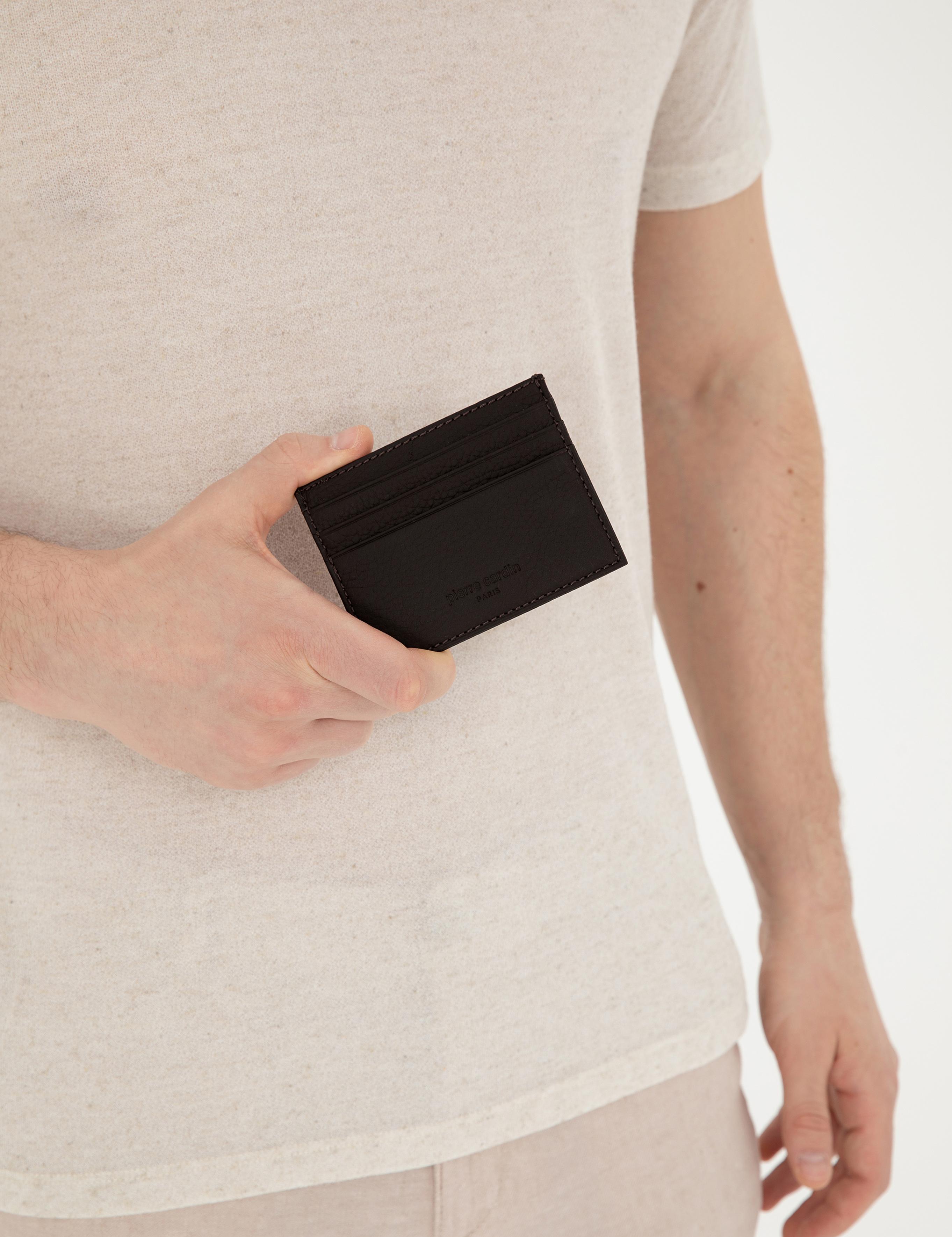 Erkek Kahverengi Deri Kartlık