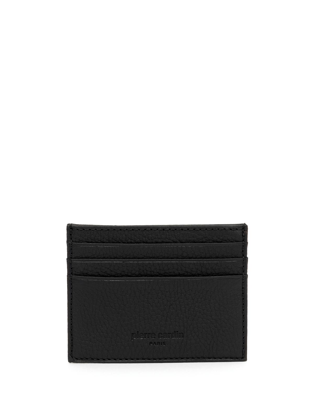 Erkek Siyah Deri Kartlık