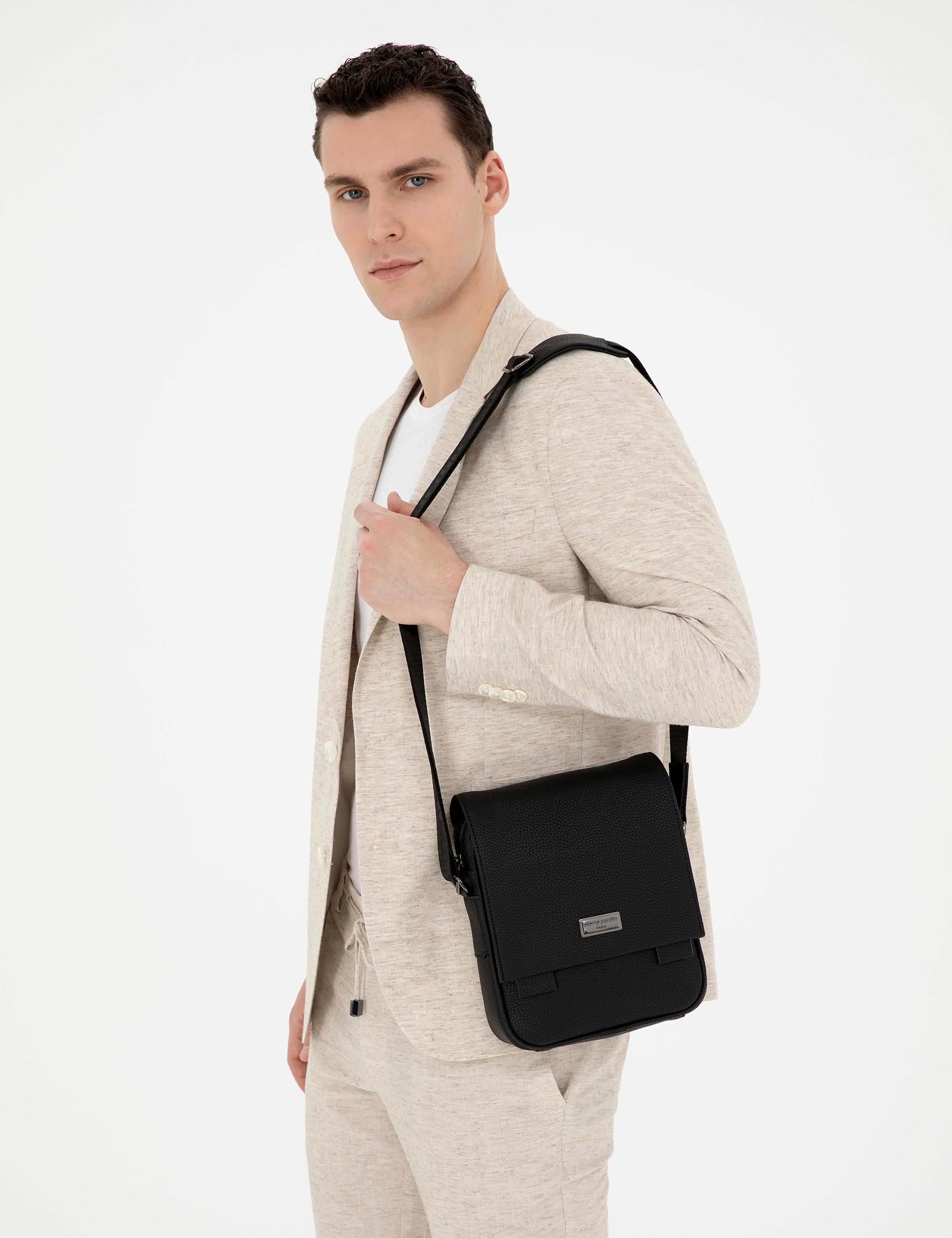 Erkek Siyah Omuz Çantası