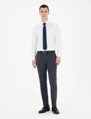Beyaz Slim Fit Klasik Gömlek