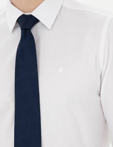 Beyaz Slim Fit Klasik Gömlek