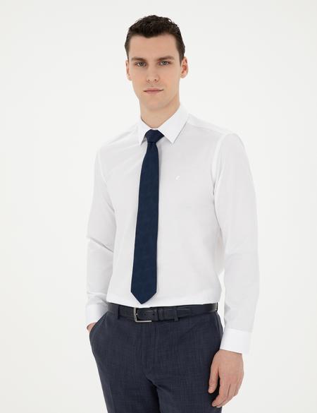Beyaz Slim Fit Klasik Gömlek - 50243306002