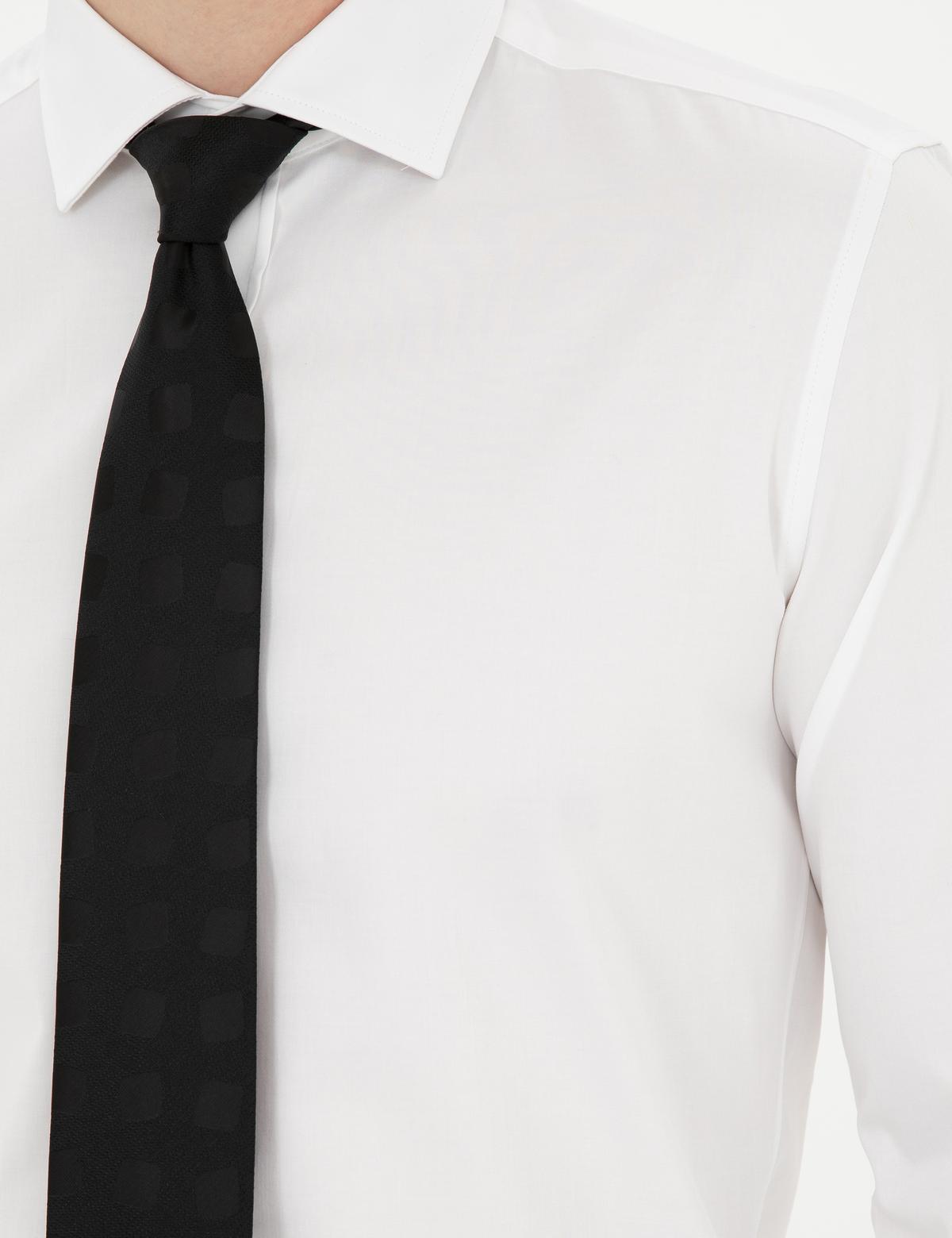 Beyaz Likralı Kolay Ütülenebilir Ex. Slim Fit Basic Gömlek - 50286402002